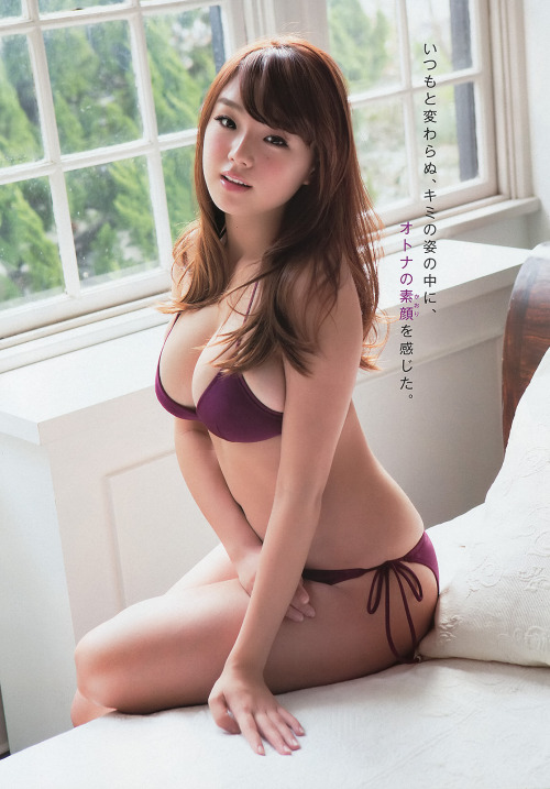 kyokosdog:  Shinozaki Ai   篠崎愛, Young Animal 2014 No.05