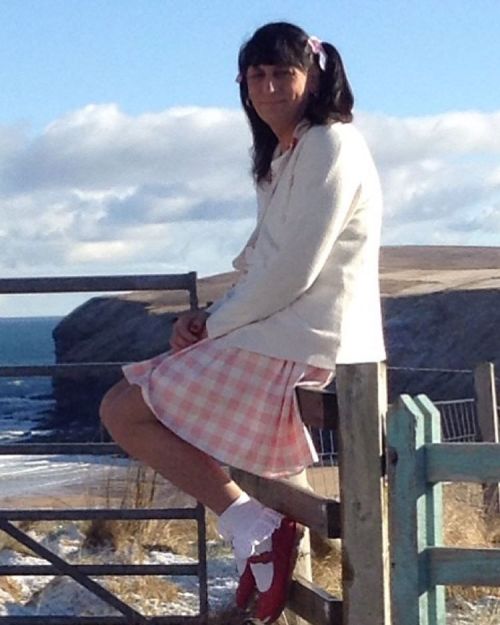 vickymarie6787:  #sissy #Katie #kenneth dressed as a #littlegirl in her #Girlsshoes #maryjaneshoes #