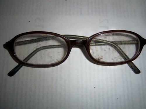 On a cheerier note, I finally found my dang months-missing glasses this afternoon, under a piece of 