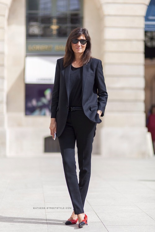 naimabarcelona:  Emmanuelle Alt by Athensstreetstyle
