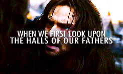 thorinds:  Hobbit Meme: [¾] Dwarves - Kili  “A runestone. My mother gave it to me so that I’d remember my promise. That I would come back to her… She worries. She thinks I’m reckless.”  