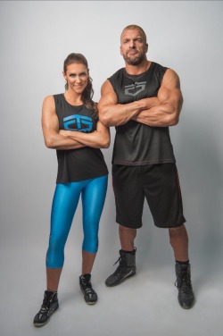 shitloadsofwrestling:  Stephanie McMahon &amp; Triple H[October 2016]The couple that trains together, stays together.  Goals