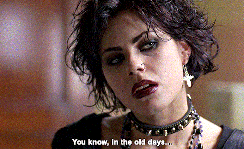 horrorsource:THE CRAFT1996, dir. Andrew Fleming[image description: three gifs of a scene from the cr
