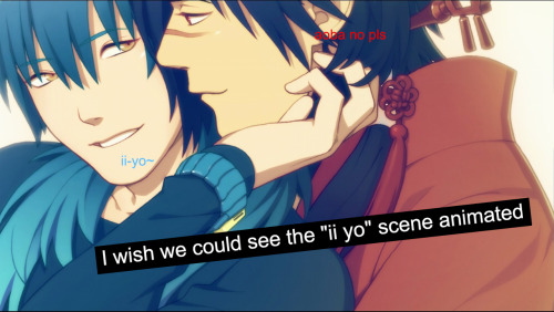 dramaticalmurderconfessions:I wish we could see the “ii yo” scene animated
