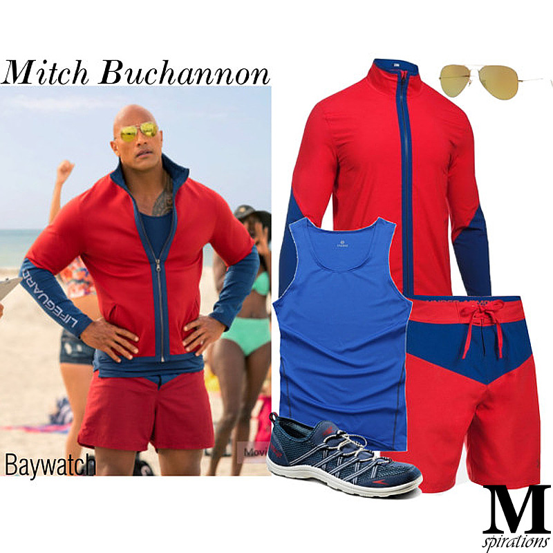 Cayo por no mencionar Dificil mSpirations - Fashion from TV series & movies — Under Armour Red Men's  Baywatch Ua Boardshorts for...