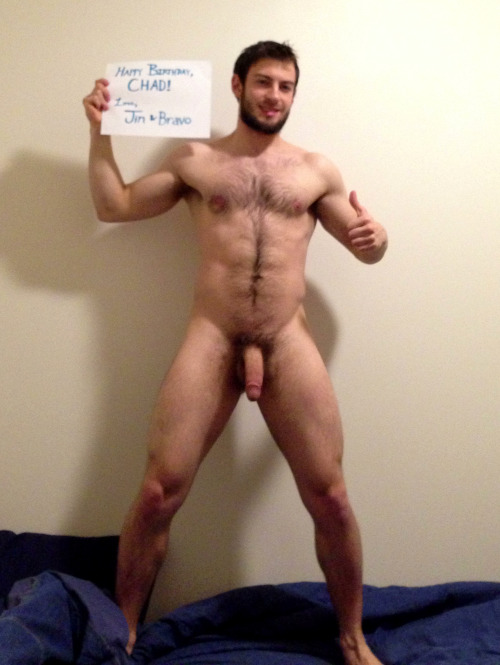 edu-dudu:  bravodelta9:  Today was Chad Hunter’s birthday and my friend Jin wanted to give me to him as a gift. This was the next best thing.  gay pornstar Bravo Delta! ♥