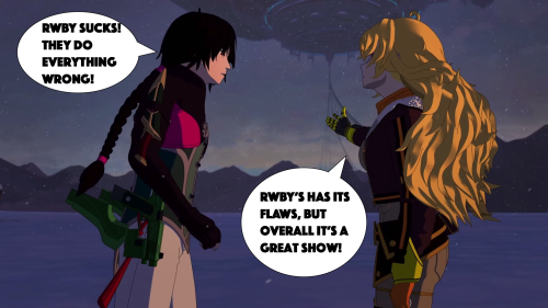 Ren and Yang’s argument kinda looks like a representation of how the fans interact with each other. 