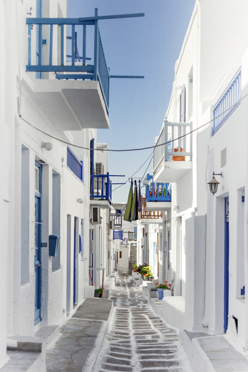 Chora. The beautiful town of Mykonos, GreeceMykonos | Greece | Narrow streets