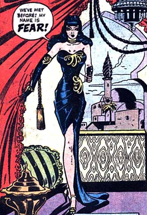 superdames:  The Return of Fear. —Blackhawk #13 (1945) by Bill Ward