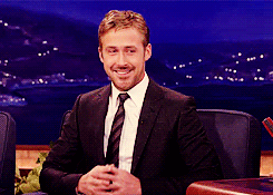fuckyeahmcgosling:  Here, have some gifs of Ryan Gosling giggling on Conan [x] 