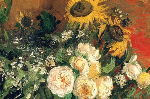 leuc: Van Gogh’s Flowers  Flowers in a Vase, 1887 Vase of lilacs, daisies and anemones, 1887 Vase with Cornflowers and Poppies A Vase of Roses, 1890 Almond Branches in Bloom, 1890 Bowl with Sunflowers, Roses and Other Flowers, 1886 Sunflowers, 1888