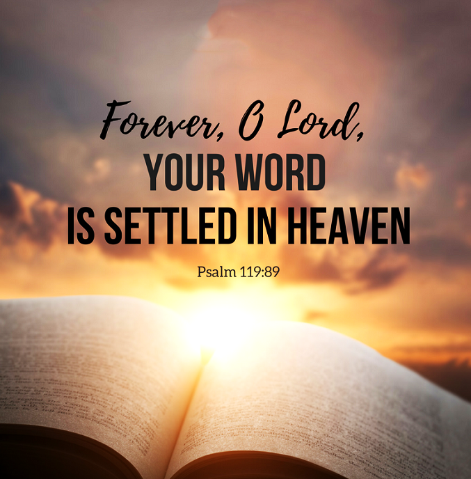 The Living Psalm 119 89 NKJV Forever O LORD Your Word 