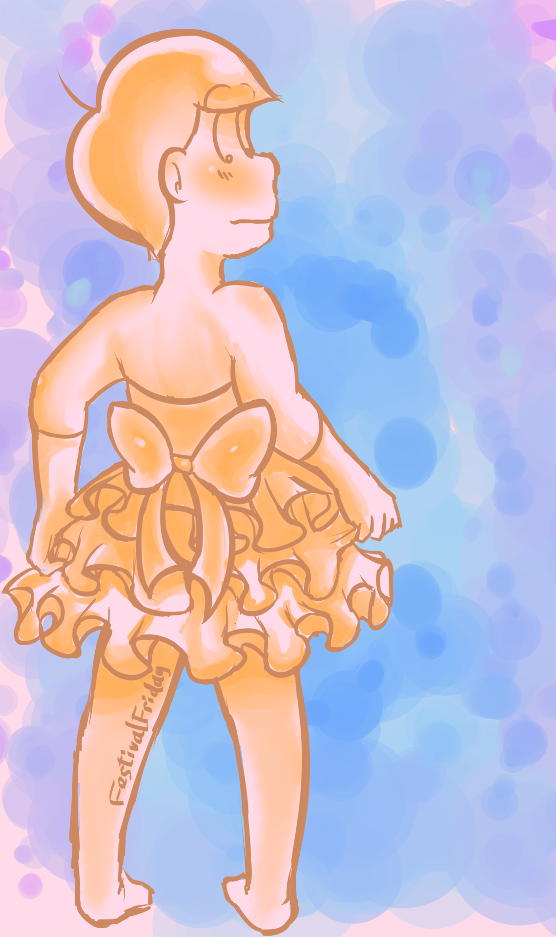festivalfriday:  he gets a bit shy when he looks so pretty -v-bonus: