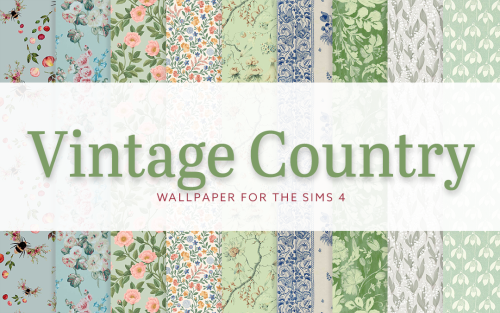 Vintage Country Wallpaper IHere are a set of nine lovely, vintage-country inspired wallpapers for yo