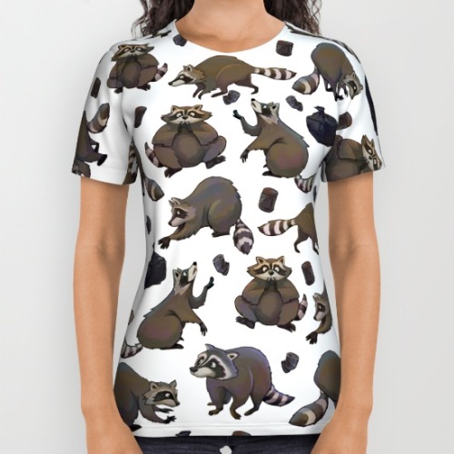 I’ve just got a gang of mischievous little raccoons at my @society6 store :) here society6.c