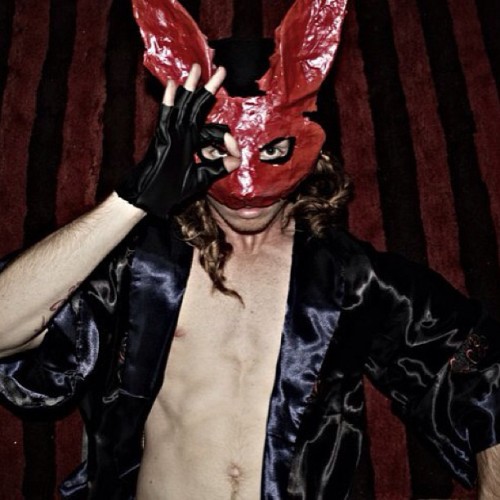 #tbt Red Rabbit 2.0 - January 1, 2011 “The Year of the Rabbit!” #alexanderguerra #thebunny #therabbit #bunny #rabbit #ladygaga #allseeingeye #mask #masked #selfie #selfportrait #ginger #instaart #instagay #art #photography