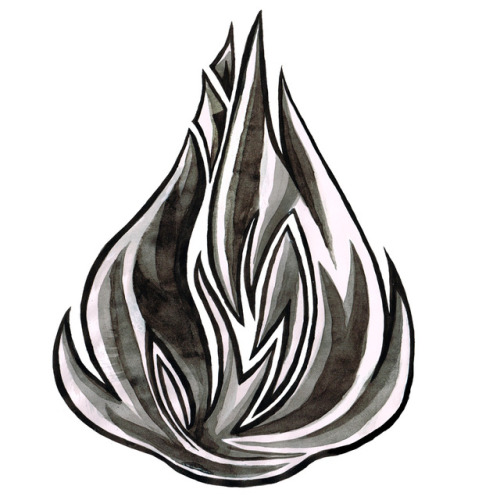 Now it’s time for the fire as an element. I think this one came out really simple, yet powerful. 