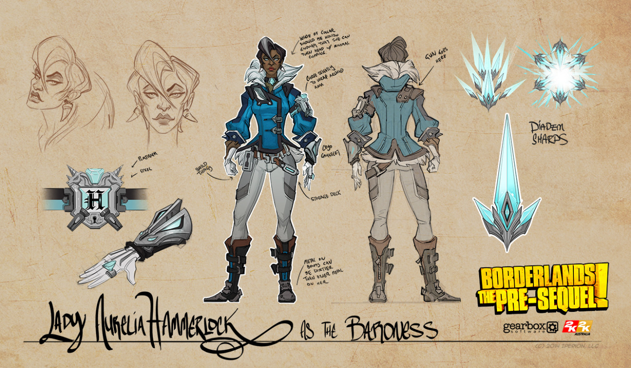 mandersmash:  Here’s my final concept art for The Baroness.  I explored quite a