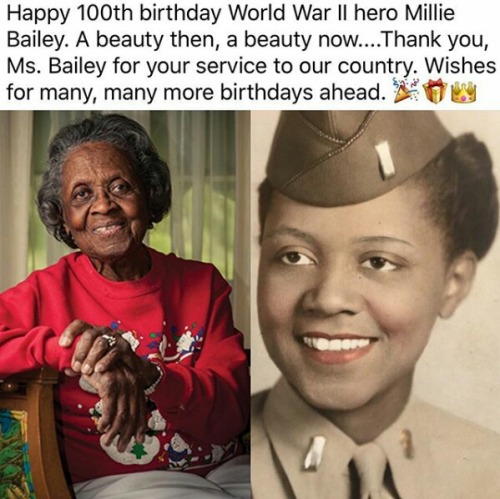 staywokejusticeequality: “Millie Bailey grew up in the Deep South. During World War II, she jo