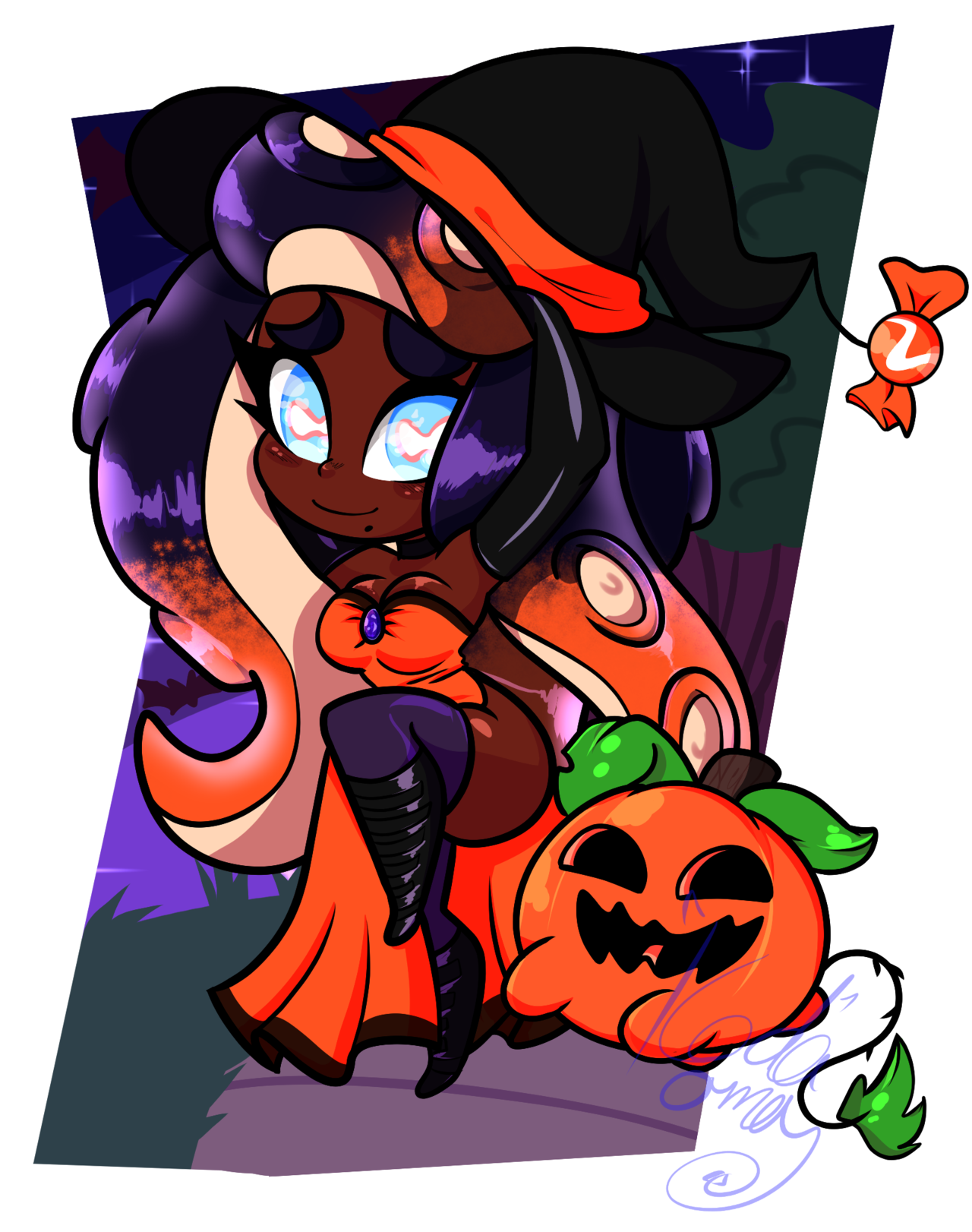 kodaoma:Witch Marina with her little puppy such a cutie! &lt;3