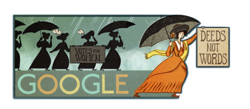 Just saw this Google Doodle in honor of feminist, suffragist and political strategist Alice Paul: ht