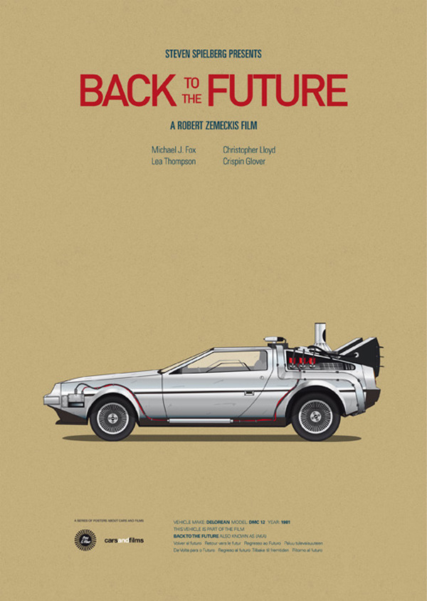 unknowngenre:  Cars and Films by Jesús Prudencio  Minimal posters of some of the