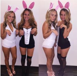halloweenisforthesexy:  Regular bunny v. Playboy bunny.