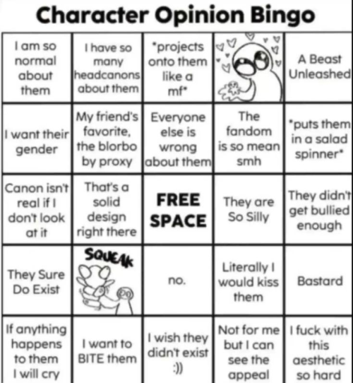 Hey. Send Me Characters. Send Me Multiple. Please. I Dont Care If I Dont Know Them. PleASE- (also If