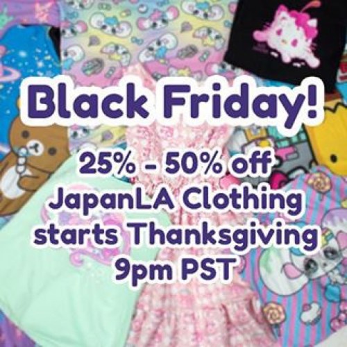 #Repost @japanla ・・・ After you gobble up your Thanksgiving Dinner tonight, Shop Our Black Friday Sal