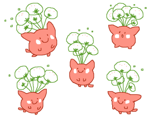 mossworm:what if…Hoppip…had the puffs….