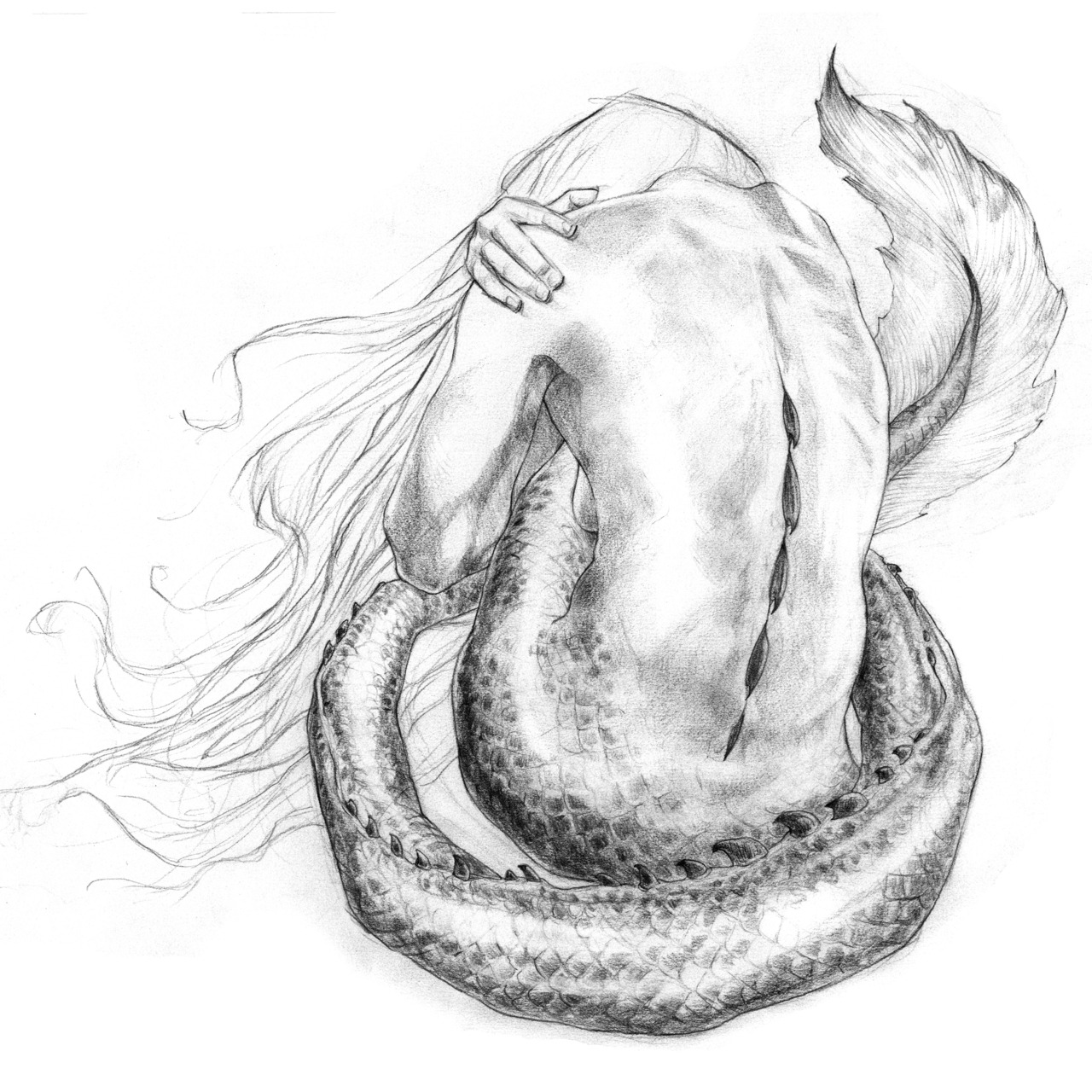 ekbelsher — Forgot to post yesterday's sad mermaid…