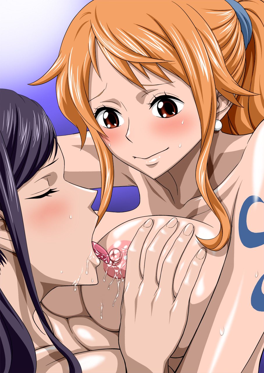 welcometotheyuriheaven:  Hime Hime Lesbian by NEL-ZEL FORMULANami x Robin One Piece