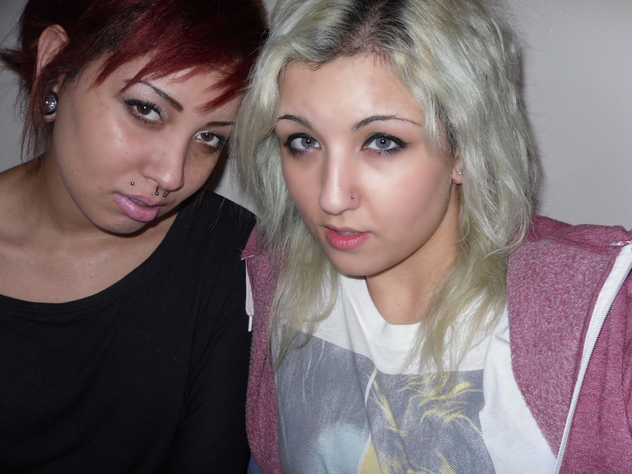 elephantsonparade:  Spontaneous peircing trips with my besty.    Lubbbb dis girl
