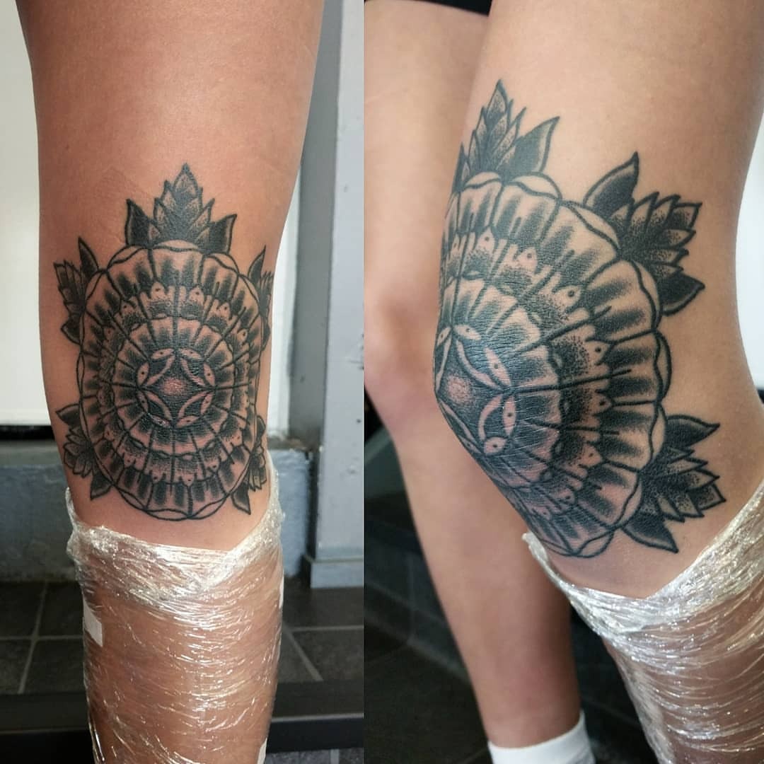 Got the back of my knees rocked by Michelle of White Willow Studio in  Pittsburgh PA  rtattoos