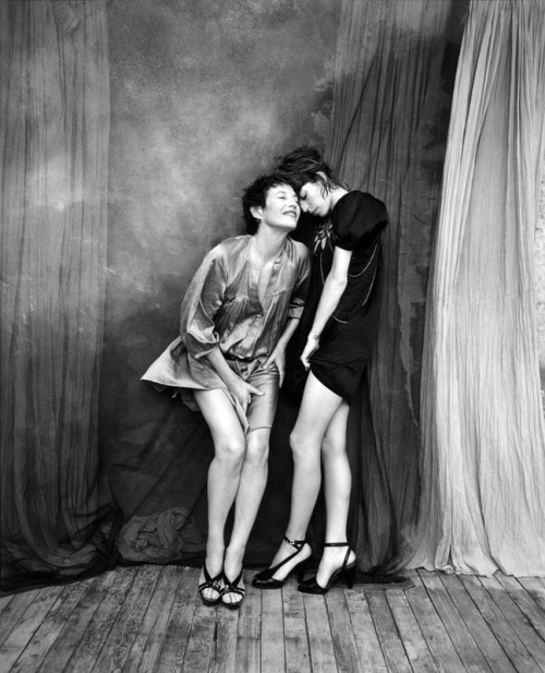 Jane Birkin & Lou Doillon photographed by Kate Barry.