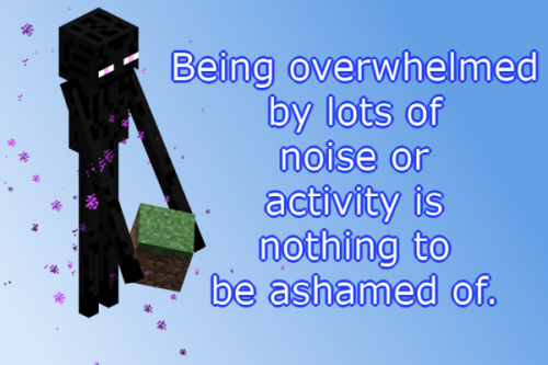 minecraftpng:positivity for when you experience sensory overload ; enderman