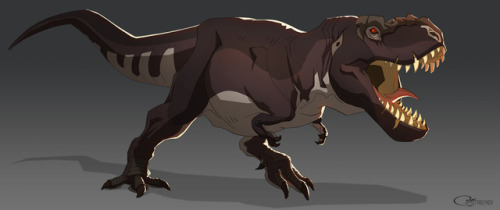 grimchild: Here’s a fun thing I did. I was trying to adapt a couple dinosaurs into a more west