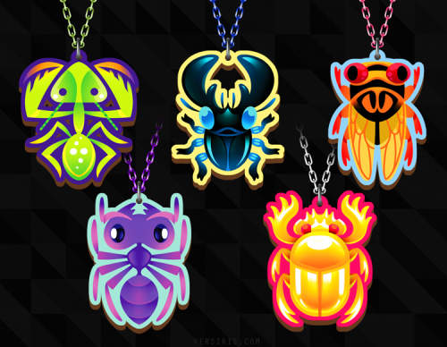 versiris: Upcoming art: wooden bug charms!! Because I love bugs &lt;3