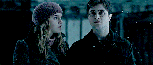 riddleharry:Harry and Hermione moments: Deathly Hallows part 1