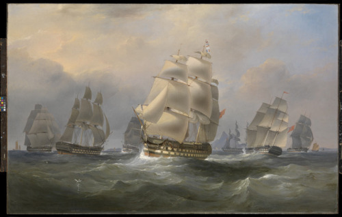 ltwilliammowett:East Indiamen in the China SeasThis large painting is believed to depict the ‘