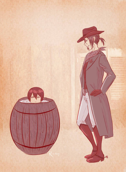 RinHaru Week 2021 day 4: wild west AU