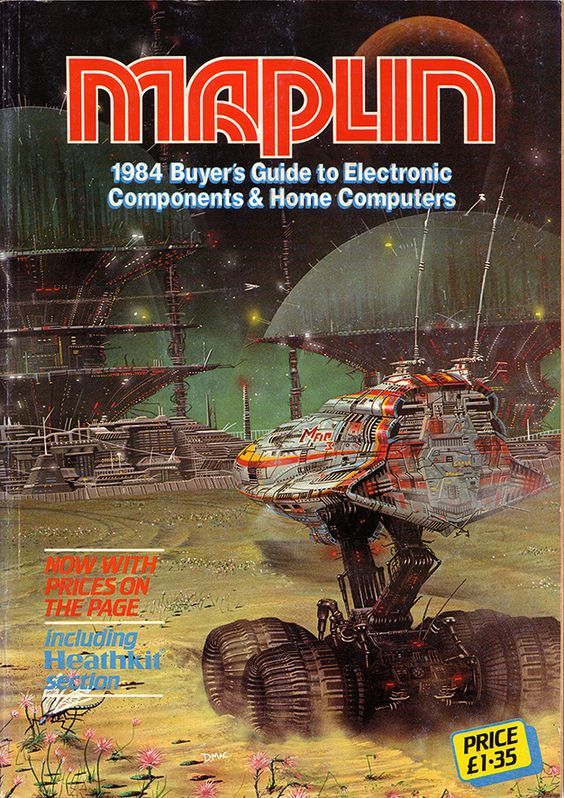 70sscifiart:Maplin catalogue covers, 1979-1990, via this Pinterest page dedicated