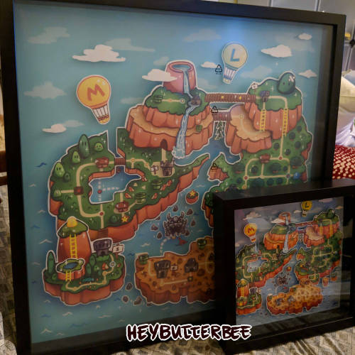 My Classic Super Mario World Shadow Boxes - Available in 10″x10″ and a gorgeous 20″x20″! I hope to m