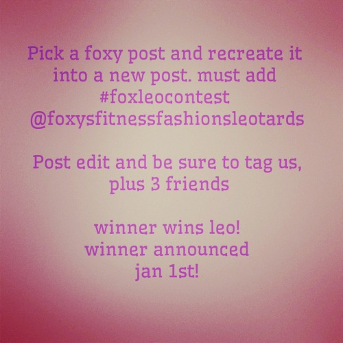 Get over to our Instagram page for a chance to win a leotard every month!