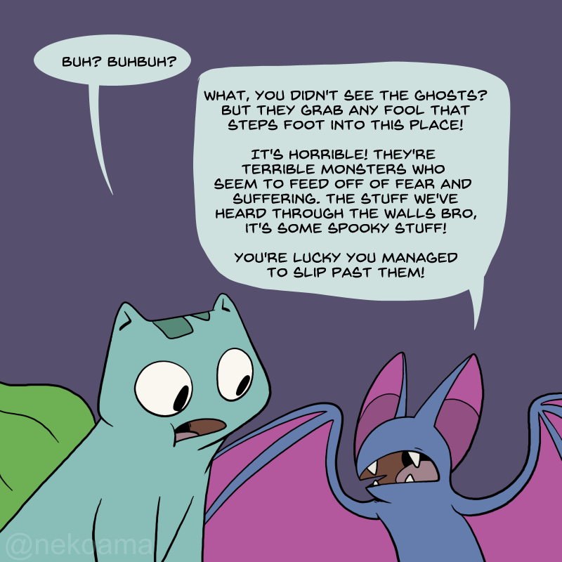 nekoama:   Halloween part 3!  Sorry I had to re-upload :T, two panels had gotten