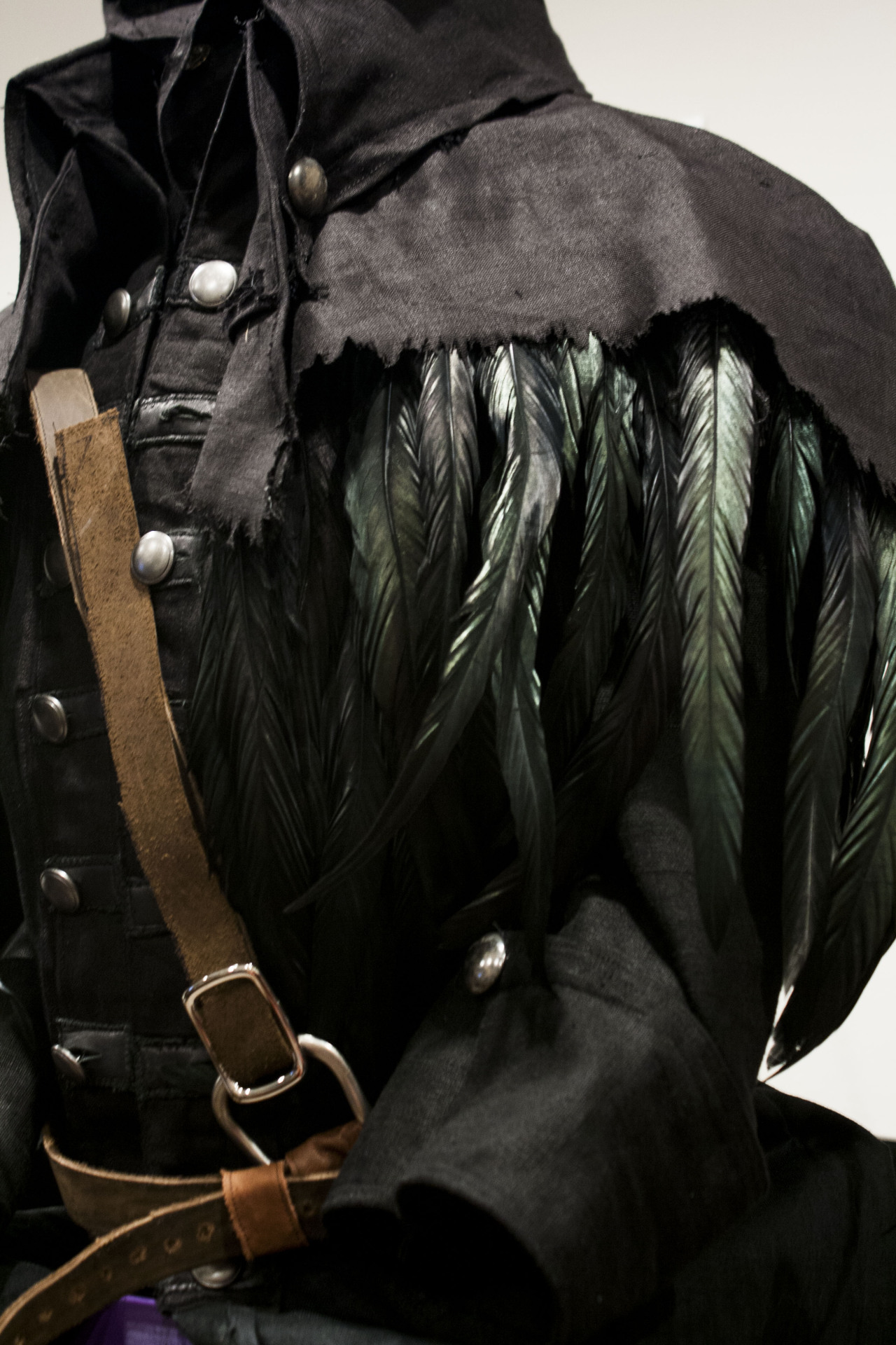 boydra:  Eileen the Crow (Bloodborne) cosplay progress. Linen, completely from scratch,