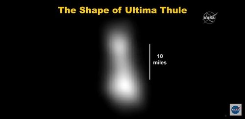 New Horizons: 2014 MU69 from ~500,000 miles, one of the highest-resolution images sent back prior to