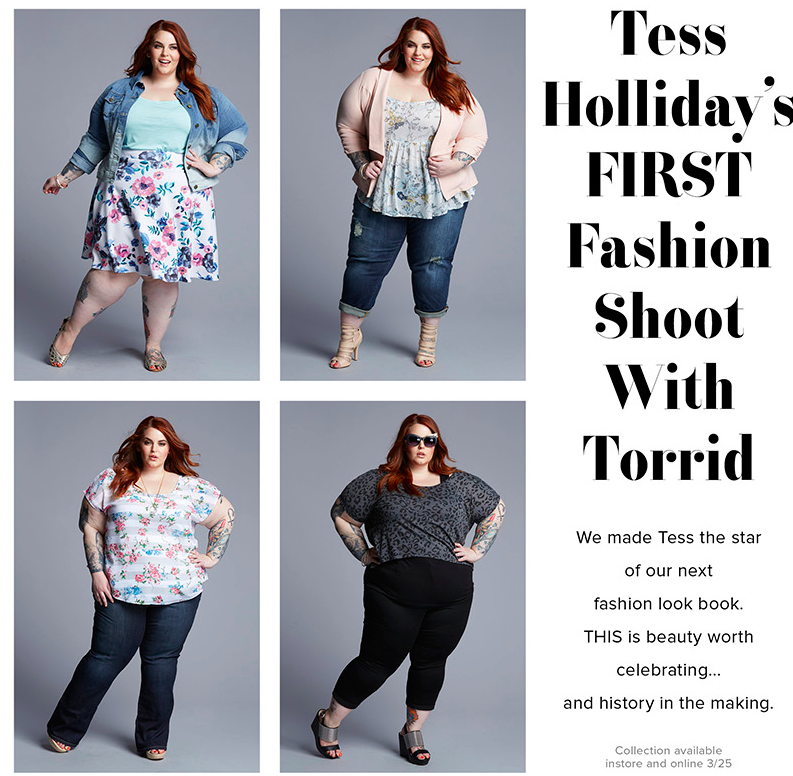 Just a few weeks ago, Tess Holliday became the first woman of her weight and height to be signed to a major modeling agency. Now she’s changing the fashion industry and beauty standards from the outside in.