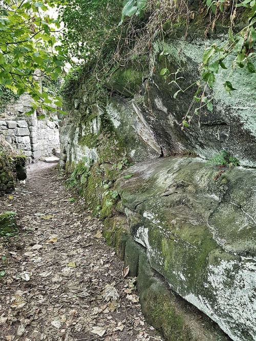 8th Century CE Rock Cut Graves and St. Patrick’s Chapel, Heysham, Lancashire, 6.8.18.This rocky head