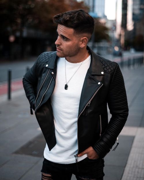 Black Leather Biker Jacket